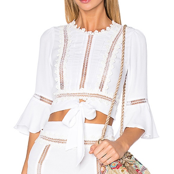 For Love And Lemons Tops - For Love and Lemons Willow Crop Top